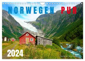 Norwegen PUR (Wandkalender 2024 DIN A4 quer), CALVENDO Monatskalender von Prescher,  Werner