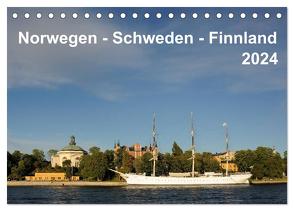 Norwegen – Schweden – Finnland (Tischkalender 2024 DIN A5 quer), CALVENDO Monatskalender von Haardiek,  Clemens