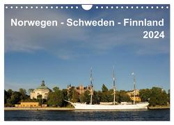 Norwegen – Schweden – Finnland (Wandkalender 2024 DIN A4 quer), CALVENDO Monatskalender von Haardiek,  Clemens