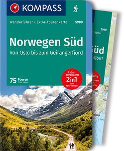 KOMPASS Wanderführer Norwegen Süd, Von Oslo bis zum Geirangerfjord, 75 Touren von Haan,  Elke