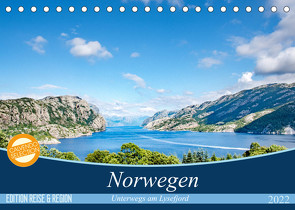 Norwegen – Unterwegs am Lysefjord (Tischkalender 2022 DIN A5 quer) von Edel-One