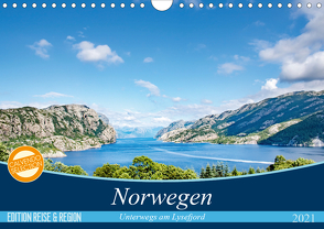 Norwegen – Unterwegs am Lysefjord (Wandkalender 2021 DIN A4 quer) von Edel-One