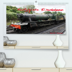 Nostalgische Eisenbahnen Englands (Premium, hochwertiger DIN A2 Wandkalender 2022, Kunstdruck in Hochglanz) von M. Gibson,  Ilse