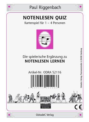 Notenlesen Quiz von Gross,  Ulrich, Riggenbach,  Paul