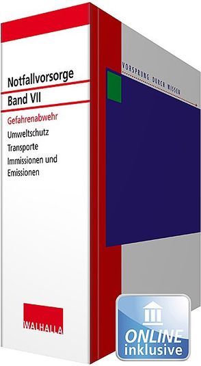 Notfallvorsorge Bd. VII Gefahrenabwehr von Walhalla Fachredaktion