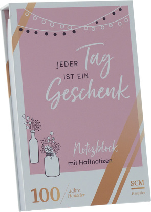 Notizblock mit Haftnotizen „Jeder Tag ist ein Geschenk“