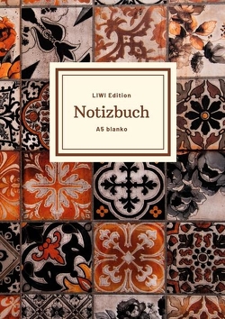 Notizbuch schön gestaltet mit Leseband – A5 Hardcover blanko – 100 Seiten 90g/m² – floral indisch – FSC Papier von A5,  Notebook, A5,  Notizbuch