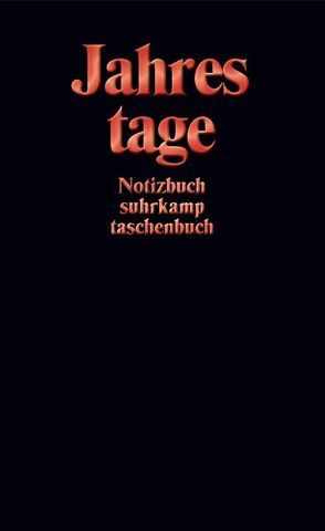 Notizbuch suhrkamp taschenbuch von Suhrkamp Verlag