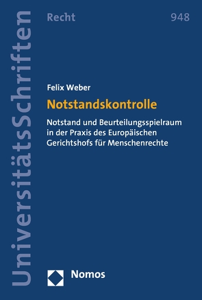 Notstandskontrolle von Weber,  Felix