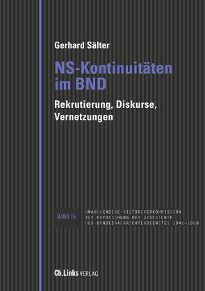 NS-Kontinuitäten im BND von Sälter,  Gerhard