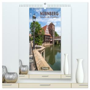 NÜRNBERG Bezauberndes Altstadtherz / Terminplaner (hochwertiger Premium Wandkalender 2024 DIN A2 hoch), Kunstdruck in Hochglanz von Viola,  Melanie