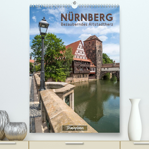 NÜRNBERG Bezauberndes Altstadtherz / Terminplaner (Premium, hochwertiger DIN A2 Wandkalender 2023, Kunstdruck in Hochglanz) von Viola,  Melanie