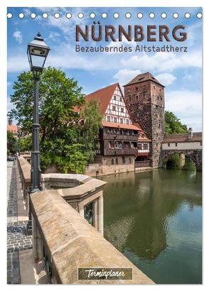 NÜRNBERG Bezauberndes Altstadtherz / Terminplaner (Tischkalender 2024 DIN A5 hoch), CALVENDO Monatskalender von Viola,  Melanie