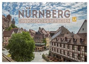 NÜRNBERG Historisches Stadtherz (Wandkalender 2024 DIN A3 quer), CALVENDO Monatskalender von Viola,  Melanie