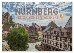 NÜRNBERG Historisches Stadtherz (Wandkalender 2024 DIN A4 quer), CALVENDO Monatskalender von Viola,  Melanie