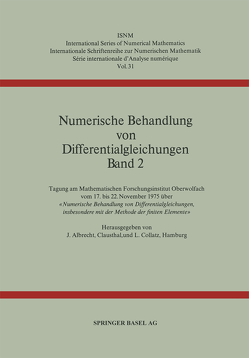 Numerische Behandlung von Differentialgleichungen Band 2 von Albrecht,  J., Collatz,  L.