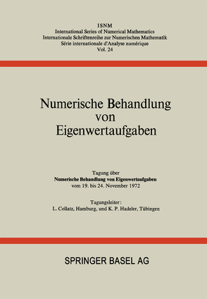 Numerische Behandlung von Eigenwertaufgaben von Collatz, HADELER