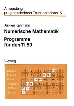 Numerische Mathematik von Kahmann,  Jürgen