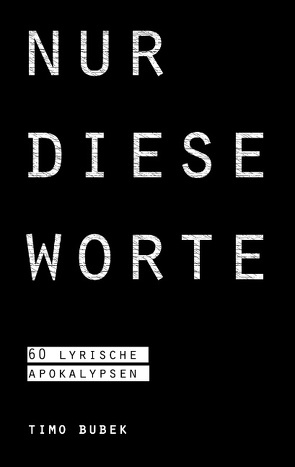 Nur diese Worte von Bubek,  Timo
