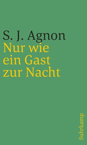 Nur wie ein Gast zur Nacht von Agnon,  Samuel Joseph, Steinschneider,  Karl