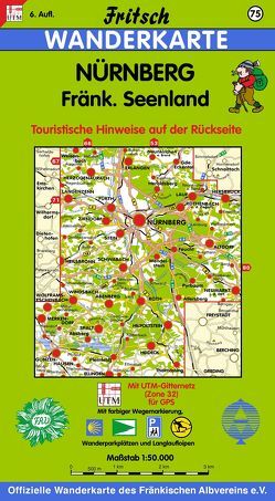 Nürnberg Fränkisches Seenland von Fritsch Landkartenverlag