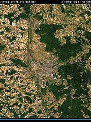 Nürnberg – Satellitenbildkarte 1:50.000