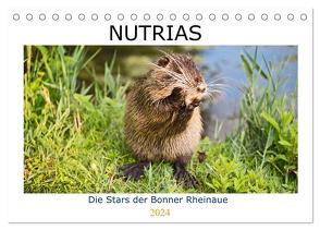 NUTRIAS – Die Stars der Bonner Rheinaue (Tischkalender 2024 DIN A5 quer), CALVENDO Monatskalender von boeTtchEr,  U