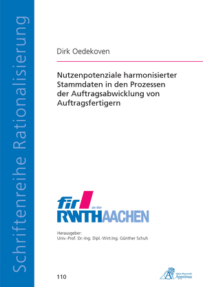 Nutzenpotenziale harmonisierter Stammdaten in den von Oedekoven,  Dirk