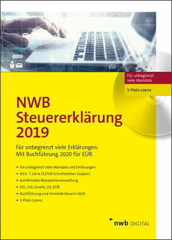 NWB Steuererklärung 2019 – 5-Platz-Version