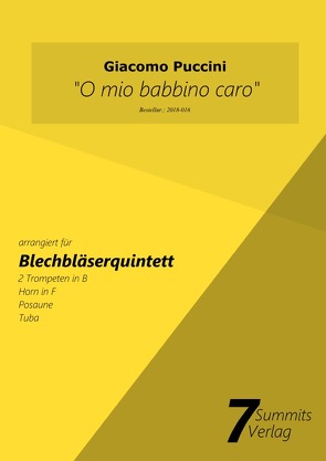 „O mio babbino caro“ – Giacomo Puccini (arr. Christian Fath) von Fath,  Christian