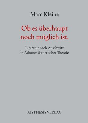 Ob es überhaupt noch möglich ist von Kleine,  Marc