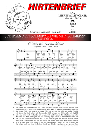 „Ob irgend ein Schmerz sei wie Mein Schmerz.“ Klagelieder 1,12 von Schadt-Beck,  Gerhard & Ellen