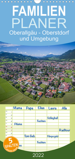 Familienplaner Oberallgäu – Oberstdorf und Umgebung (Wandkalender 2022 , 21 cm x 45 cm, hoch) von Mosert,  Stefan