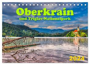 Oberkrain und Triglav-Nationalpark (Tischkalender 2024 DIN A5 quer), CALVENDO Monatskalender von Braun,  Werner