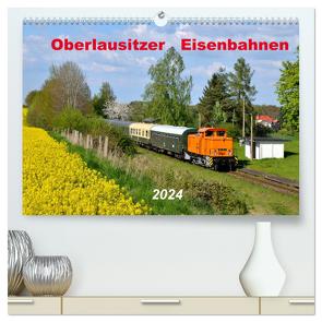 Oberlausitzer Eisenbahnen 2024 (hochwertiger Premium Wandkalender 2024 DIN A2 quer), Kunstdruck in Hochglanz von Heinzke,  Robert