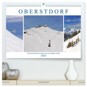 Oberstdorf. Atemberaubende Ansichten aus den Allgäuer Alpen (hochwertiger Premium Wandkalender 2024 DIN A2 quer), Kunstdruck in Hochglanz von M. Laube,  Lucy