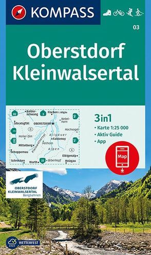 KOMPASS Wanderkarte Oberstdorf, Kleinwalsertal von KOMPASS-Karten GmbH