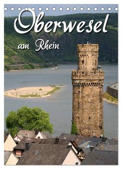 Oberwesel am Rhein (Tischkalender 2024 DIN A5 hoch), CALVENDO Monatskalender von Berg,  Martina