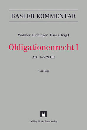 Obligationenrecht I von Ammann,  Caterina, Amstutz,  Marc, Bauer,  Christoph, Bauer,  Thomas, Costantini,  Renato, Däppen,  Robert K., Fasel,  Urs, Fellmann,  Walter, Fountoulakis,  Christiana, Gaberthüel,  Tino, Giger,  Hans, Girsberger,  Daniel, Gola,  Pascale, Graber,  Christoph, Hermann,  Johannes Lukas, Hilty,  Reto M., Honsell,  Heinrich, Huguenin (†),  Claire, Huwiler,  Bruno, Kessler,  Martin A, Koller,  Alfred, Koller,  Pius, Koller,  Thomas, Koller-Tumler,  Marlis, Leimgruber,  Stefan, Lenz,  Christian, Loacker,  Leander D., Maurenbrecher,  Benedikt, Meise,  Barbara, Morin,  Ariane, Mueller,  Andreas, Oser,  David, Pärli,  Kurt, Pestalozzi,  Christoph M., Peter,  Wolfgang, Pietruszak,  Thomas, Portmann,  Wolfgang, Rudolph,  Roger, Ruoss,  Reto Thomas, Schott,  Bertrand, Schroeter,  Ulrich, Schulin,  Hermann, Schwenzer,  Ingeborg, Staehelin,  Ernst, Studer,  Benno, Tschäni,  Rudolf, Vito,  Roberto, Vogt,  Annaïg, Vogt,  Nedim Peter, von Planta,  Andreas, Watter,  Rolf, Weber,  Roger, Widmer Lüchinger,  Corinne, Widmer,  Markus, Wiegand,  Wolfgang, Zellweger-Gutknecht,  Corinne, Zindel,  Gaudenz