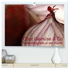 Obst, Gemüse & Co – Makrofotografie in der Küche (hochwertiger Premium Wandkalender 2024 DIN A2 quer), Kunstdruck in Hochglanz von Brigitte Deus-Neumann,  Dr.