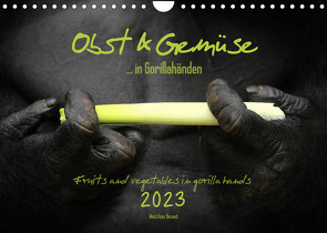 OBST & GEMÜSE in Gorillahänden (Wandkalender 2023 DIN A4 quer) von Besant,  Matthias