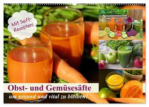 Obst- und Gemüsesäfte um gesund und vital zu bleiben! (Wandkalender 2024 DIN A2 quer), CALVENDO Monatskalender von Hurley,  Rose