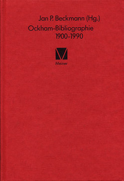 Ockham-Bibliographie 1900-1990 von Beckmann,  Jan P