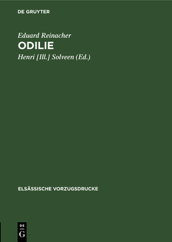 Odilie von Reinacher,  Eduard, Solveen,  Henri [Ill.]