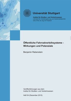 Öffentliche Fahrradverleihsysteme – Wirkungen und Potenziale von Rabenstein,  Benjamin