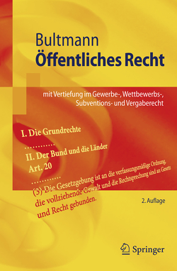 Öffentliches Recht von Bultmann,  Peter Friedrich