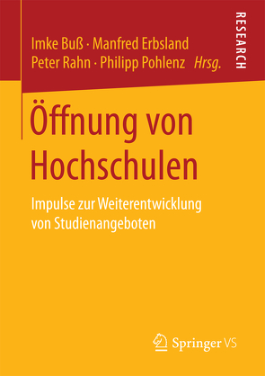 Öffnung von Hochschulen von Buß,  Imke, Erbsland,  Manfred, Pohlenz,  Philipp, Rahn,  Peter