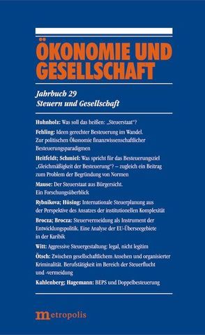 Ökonomie und Gesellschaft / Steuern und Gesellschaft von Nienhüser,  Werner, Schmiel,  Ute