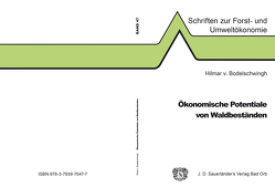 Ökonomische Potentiale von Waldbeständen von von Bodelschwingh,  Hilmar