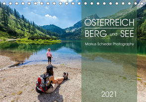 Österreich Berg und SeeAT-Version (Tischkalender 2021 DIN A5 quer) von Schieder,  Markus